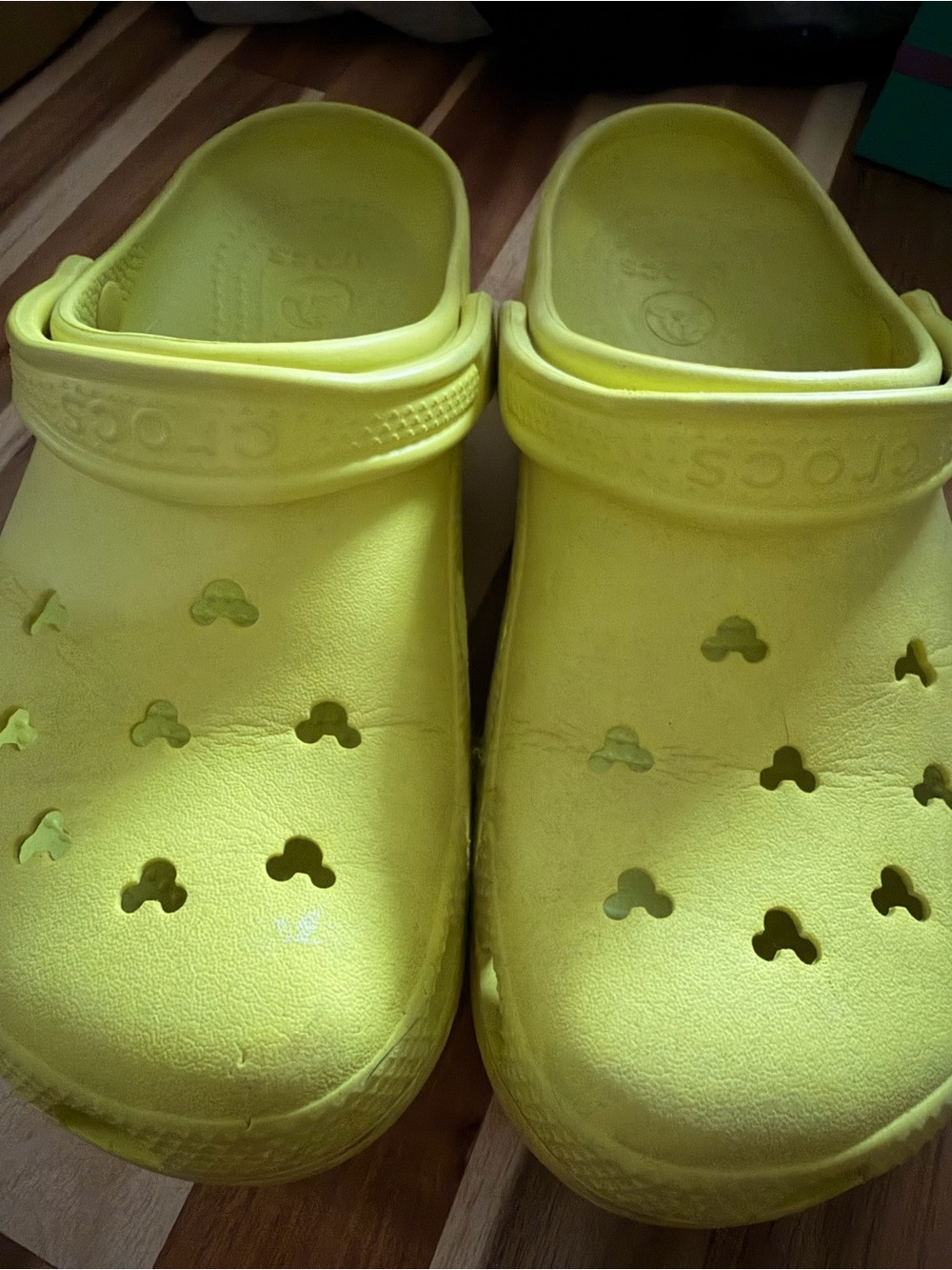CROCS x Disney Classic Slip-On Clogs in Bright Yellow